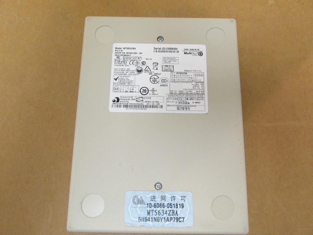 MULTITECH MULTIMODEM MT5634ZBA V.92 DATA/FAX MODEM 56K