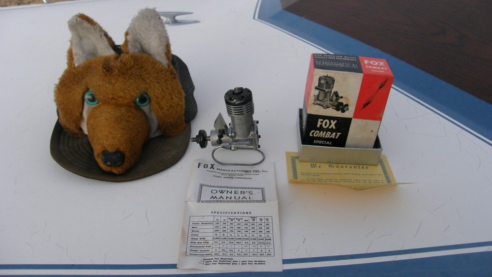 Fox Rocket Combat Special 35 Black Head w/ Box & Instructions Gas/Nitro Engine