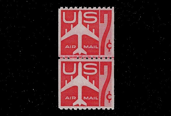 US Scott C61 Joint Line Pair, VF/ Extremely Fine, Mint Never Hinged, SCV $27.50