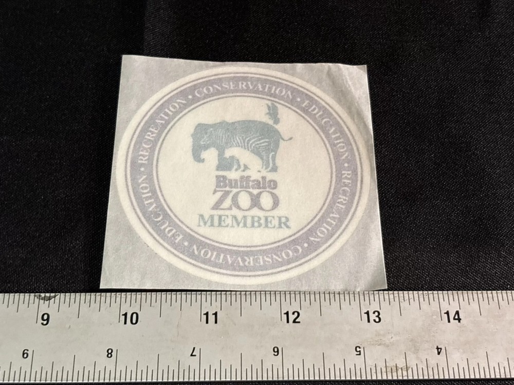 Buffalo Zoo Member window Sticker  (Circular)
