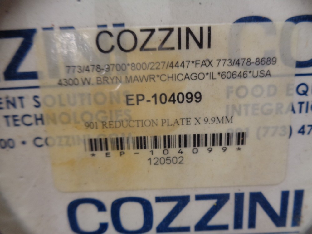 COZZINI E-104099 REDUCTION PLATE NSFS