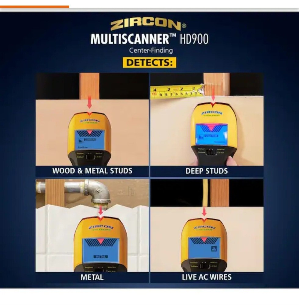 Zircon Multi-Function HD900 Wall MultiScanner