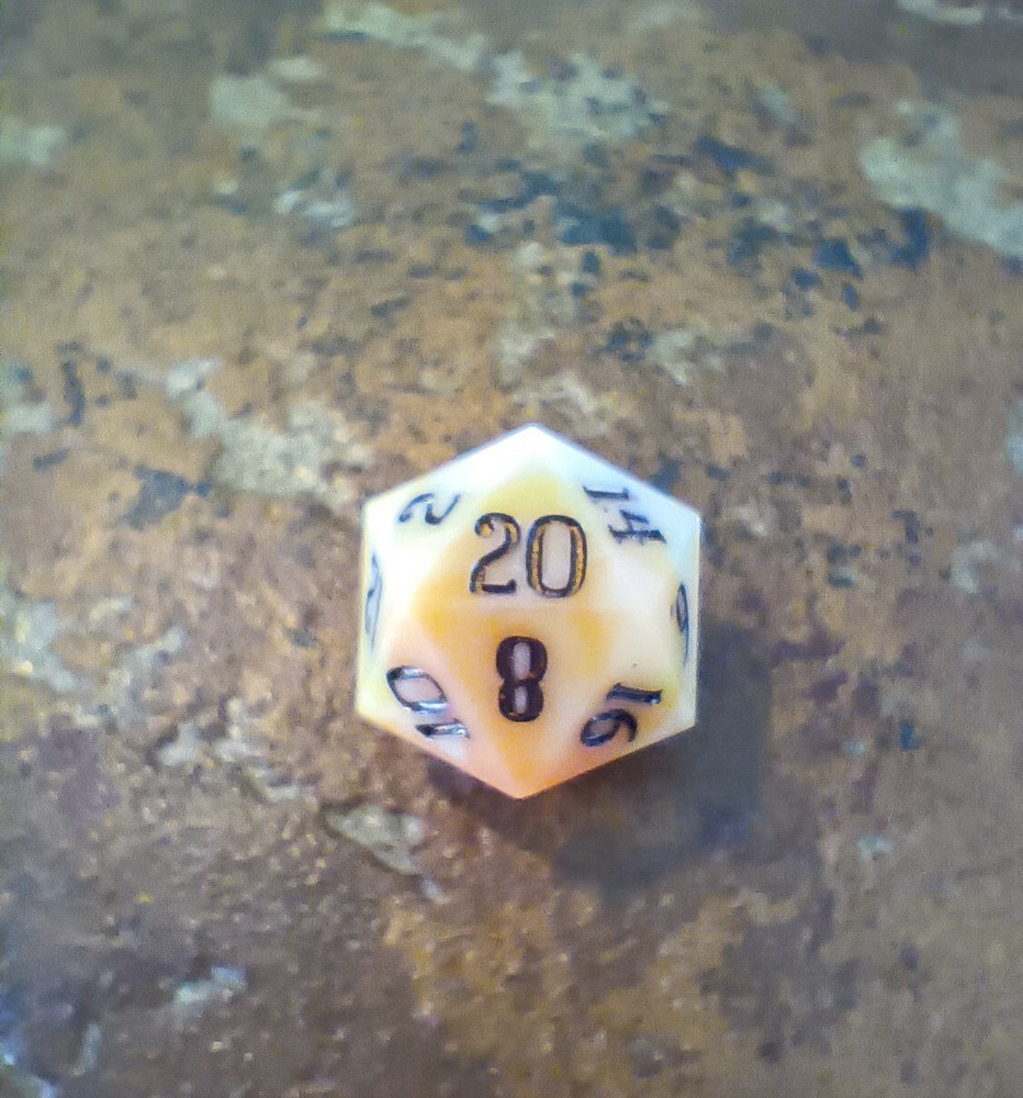 Sharp Edge 9pc Dice Set Candy Corn INTERSTELLAR DICE D2 D4 D6 D8 D10 D% D12 2D20