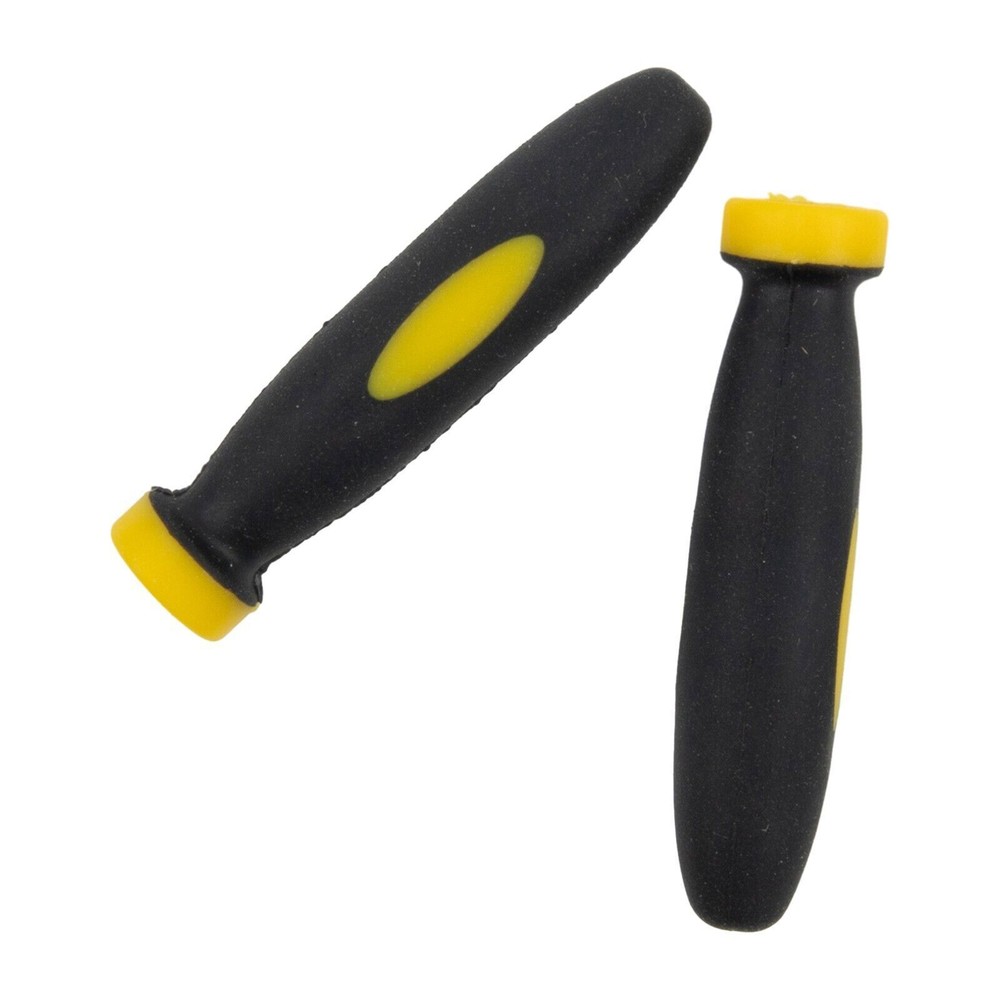 10Pcs Rubber File Handle 2.36Inch 3mm Hole Diameter Grip File Handle Replacement