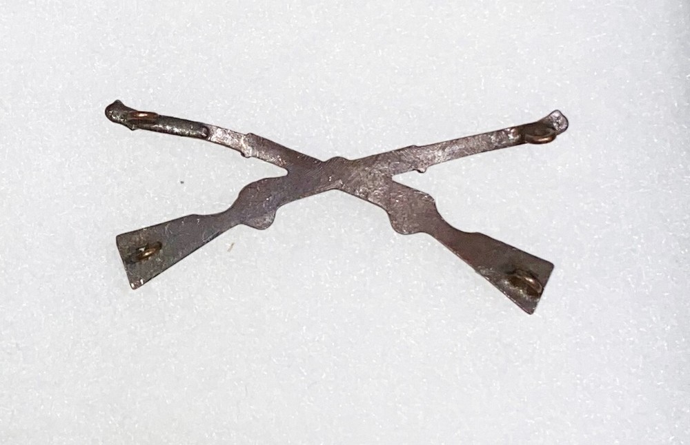Pre-WWI Infantry Collar Device Sew Down Type
