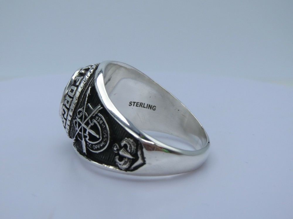 SILVER 925 , USSF RING , US SPECIAL FORCES RING , USSF RING USSF , US size 12.75