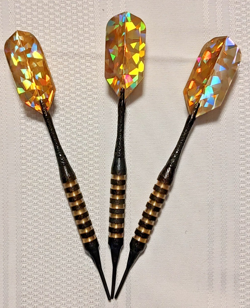 Unbranded Soft Tip Dart Set - Brass, 16gm, New