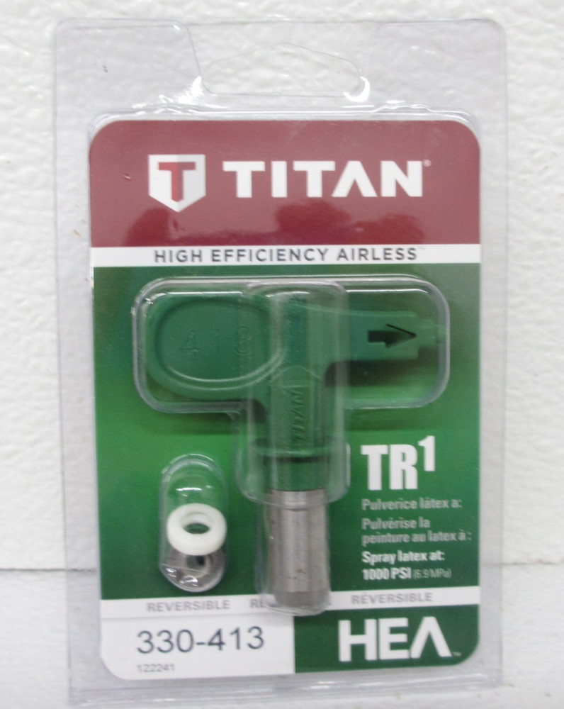 (2) Titan 330-413 TR1 HEA Reversible Spray Tips