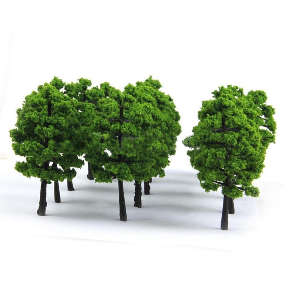 Miniature Landscaping Set 9 Shrub Strips & 6 Model Trees for Creative Projects