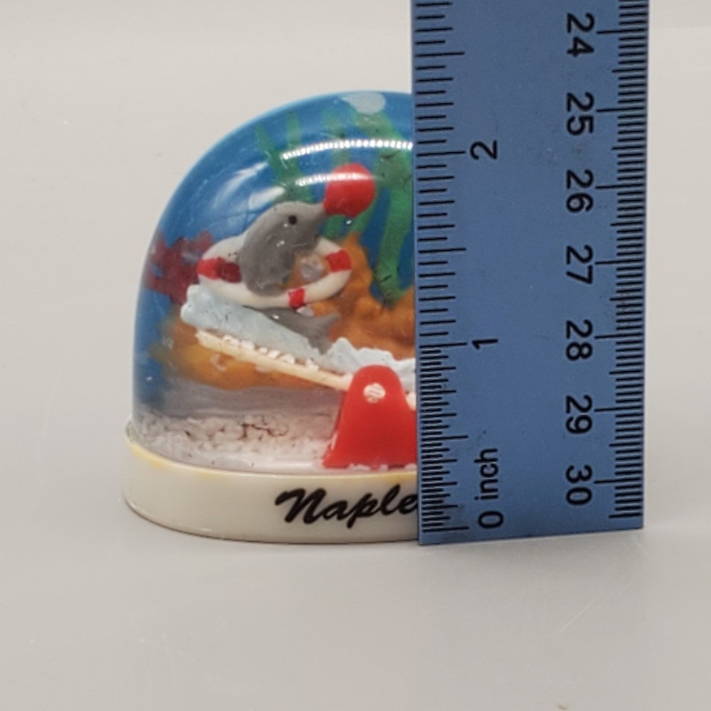 Vintage Naples, FL Snow Globe Dolphins