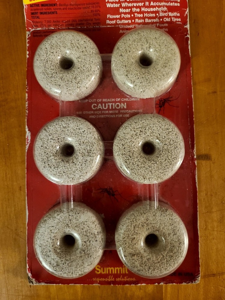 Summit Mosquito Dunks Floating Pod Kill Biologically Safe Method 6 pack -NEW