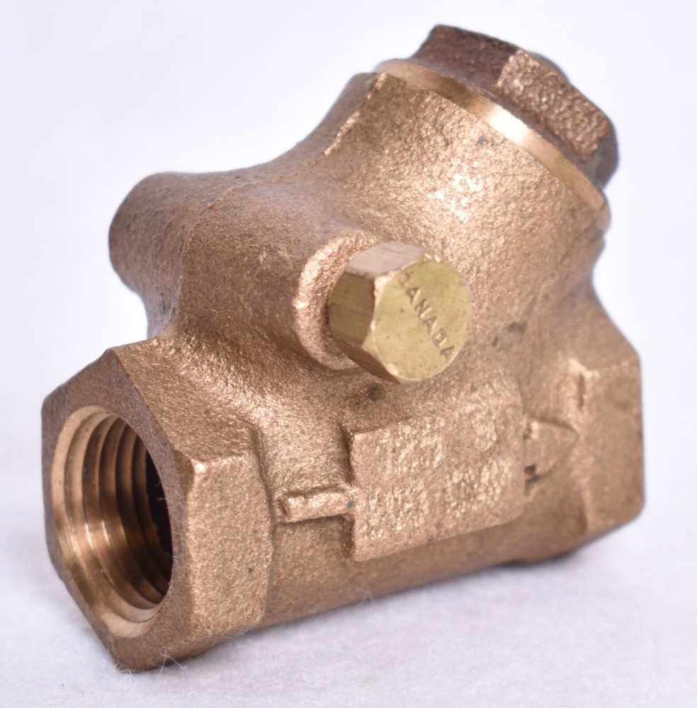 C 1/2" Swing Check Y Pattern Valve Bronze 200 CWP