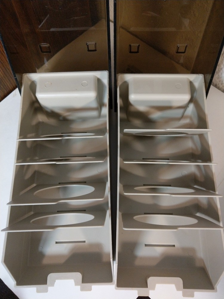 Disk File 3.5" Floppy Disk Storage Box Case Holder with Dividers & Diskettes