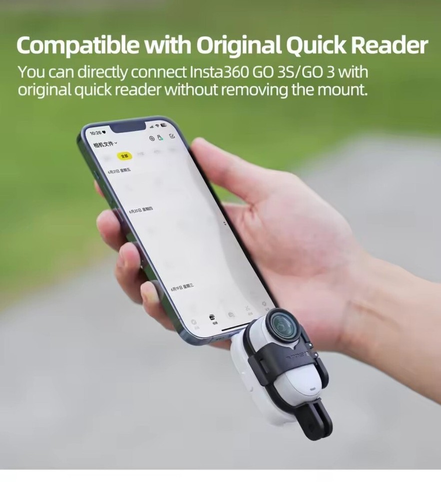 Foldable Vertical-Horizontal Mount Adapter Parts for Insta360 GO 3S/GO 3