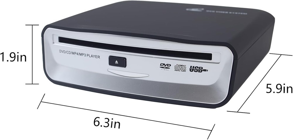 USB External CD Player with USB Port AUX Port Portable Universal CD Player