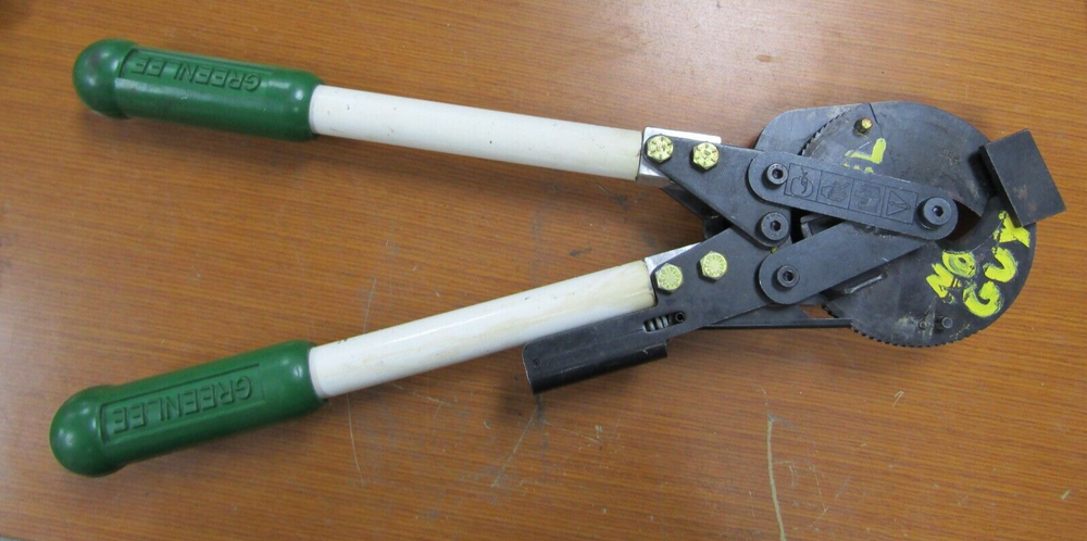 💥GREENLEE 776 RATCHET ACSR CABLE CUTTER