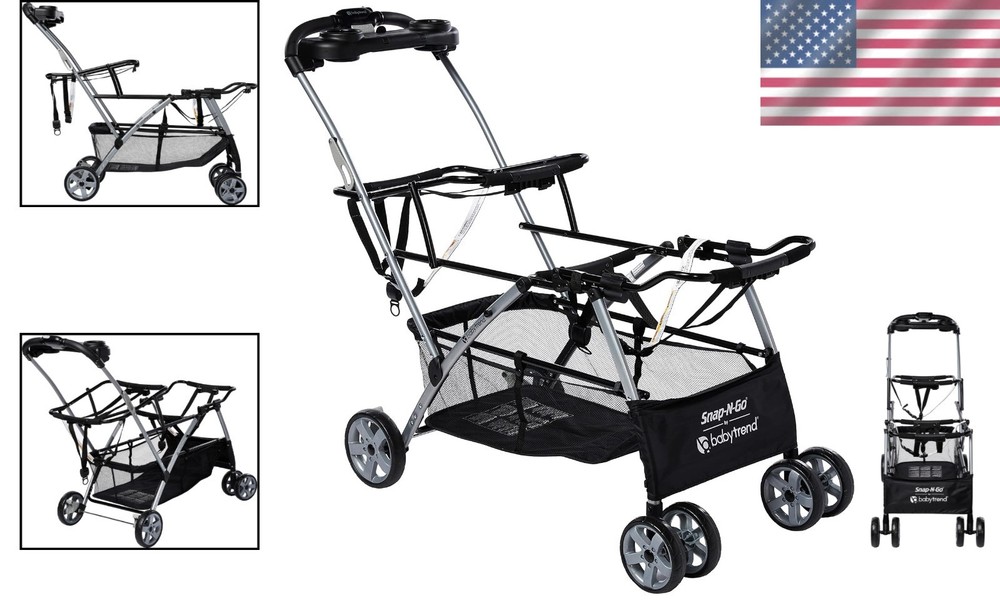 Versatile Snap-N-Go Double Stroller - Lightweight, 2 Infant Car Seats Fit