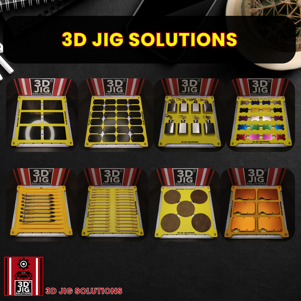 EufyMake E1 Jig | Rectangle Hat Patch UV Printer Fixture, UV Printing Alignment