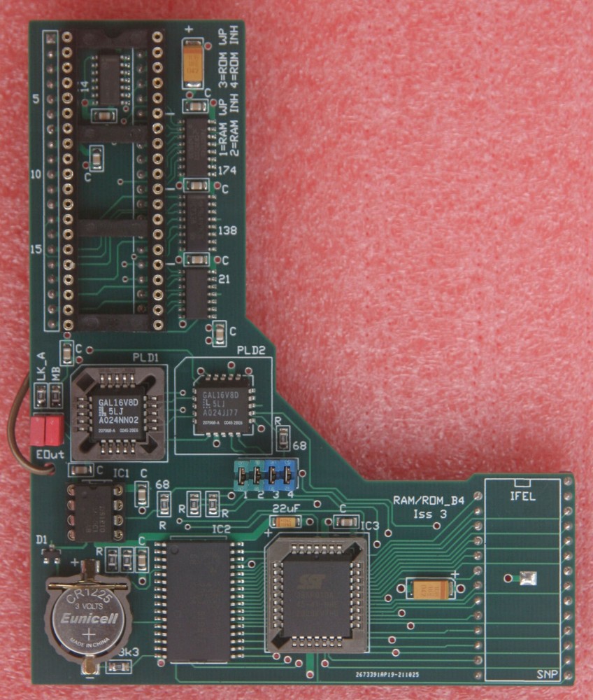 ACORN BBC MICRO 16 SOCKET BATTERY BACKED RAM FLASH ROM EEPROM EXPANSION BOARD