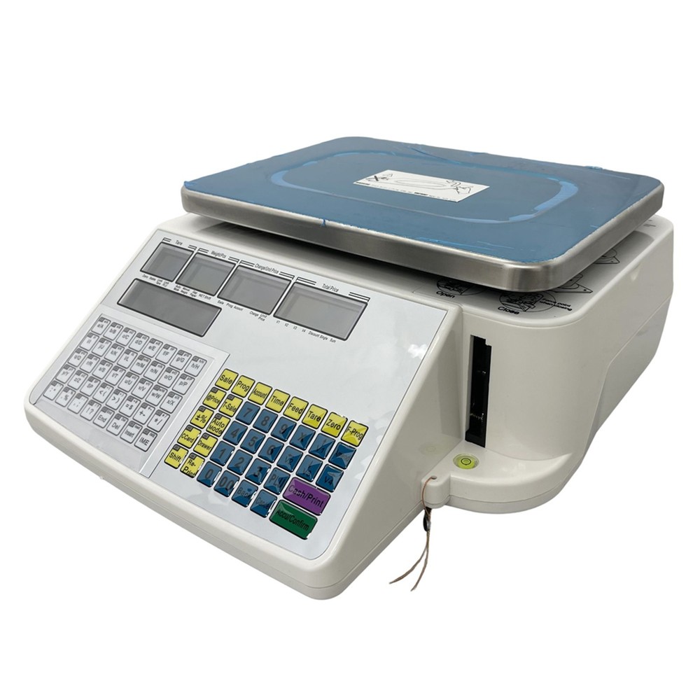 Digital Price Computing Scale Supermarket Barcode Printing Electronic Scale 66lb