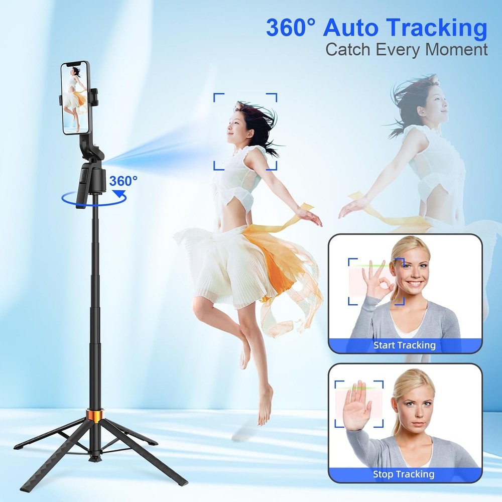 TOALLIN Automatic Face-Tracking Gimbal Remote Shutter Gesture & Remote Control
