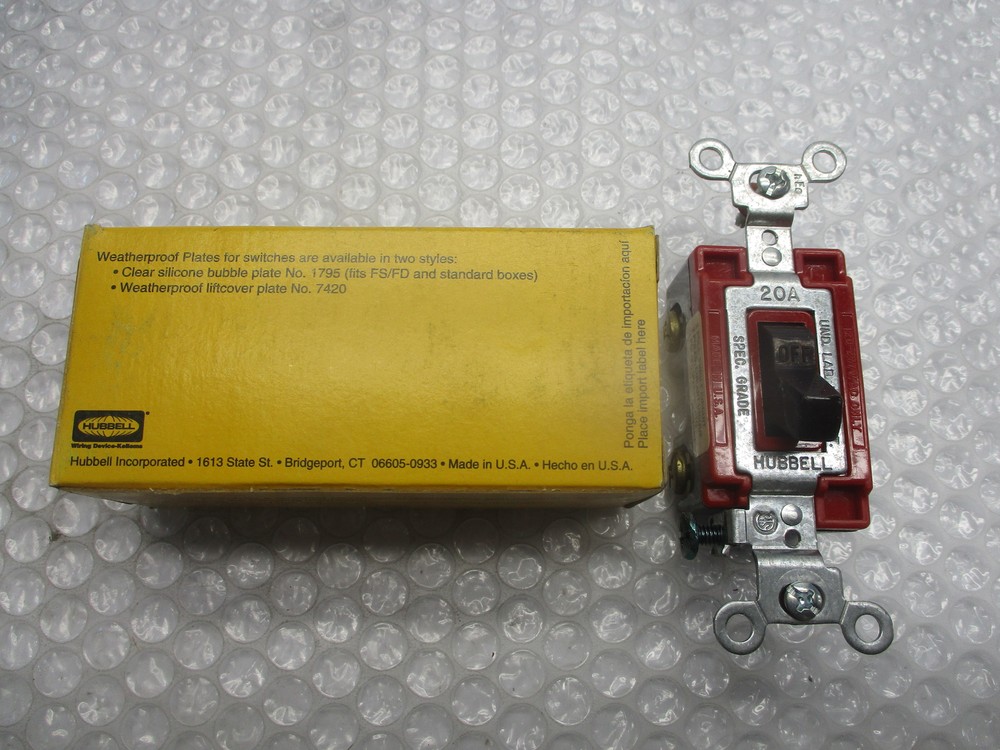 HUBBELL CS1222 SWITCH BROWN NSMP