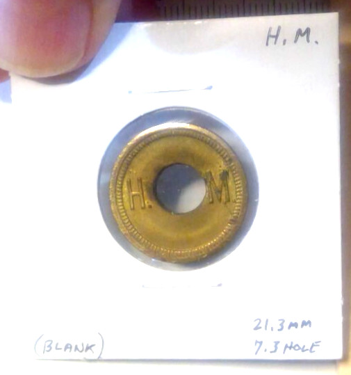 UNKNOWN TOKEN (Maverik)  "H.  M."  / (blank)