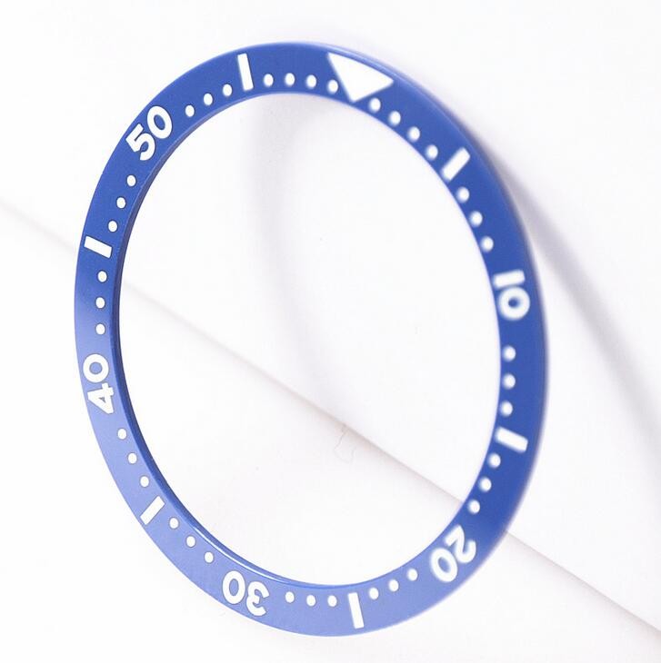 38mm Flat Ceramic Watch Bezel Insert Spare Part For SKX009 SKX007 Watch Replace