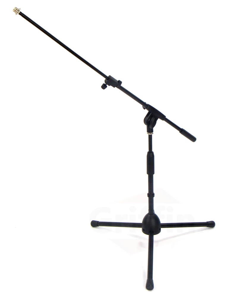 (2-PACK) Short Height Microphone Stand | GRIFFIN Small Studio Recording Holder