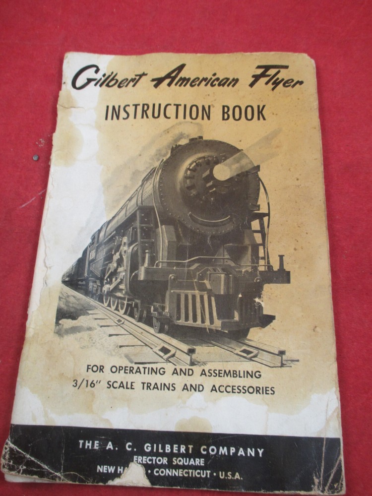 1954 GILBERT AMERICAN FLYER INSTRUCTION BOOK ORIGINAL