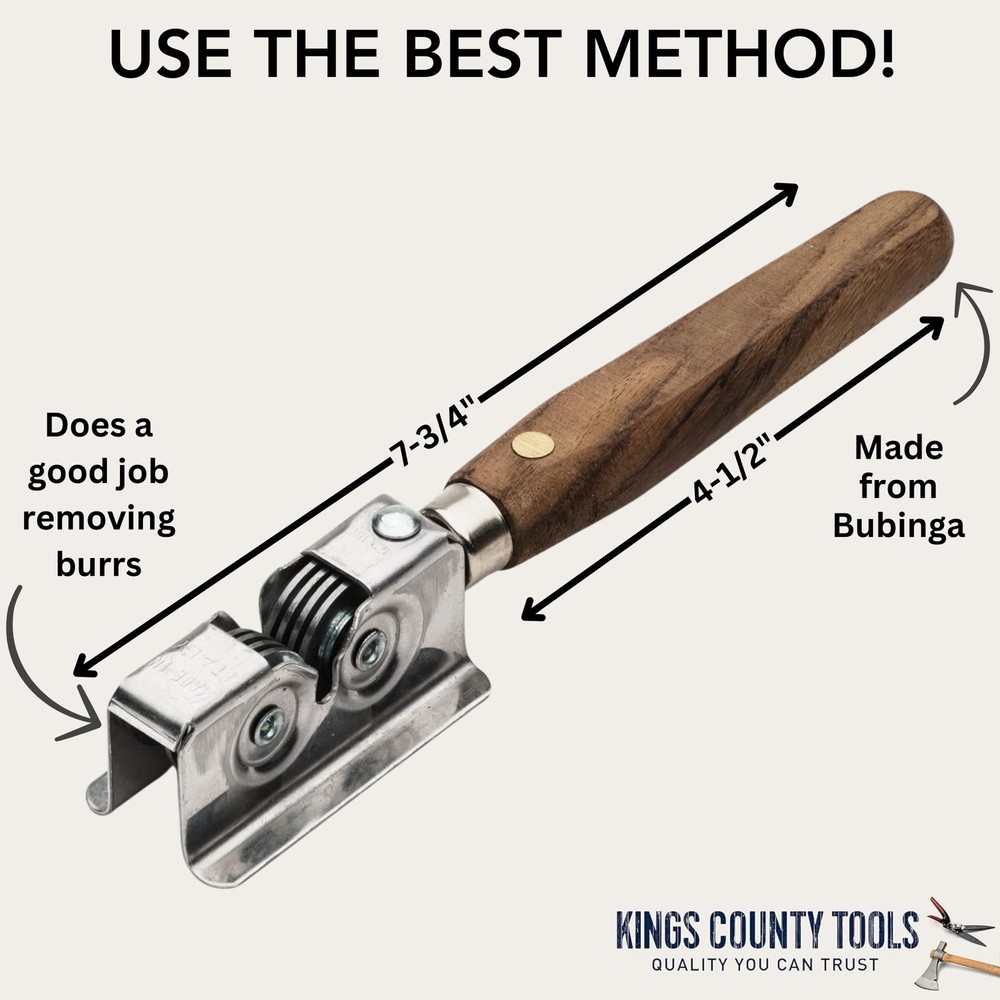 Handheld Manual Knife Sharpener | Rotating Steel Wheel Sharpening Discs | Per...