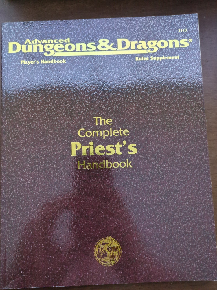 THE COMPLETE PRIEST'S HANDBOOK ADVANCED DUNGEONS & DRAGONS 2nd Ed