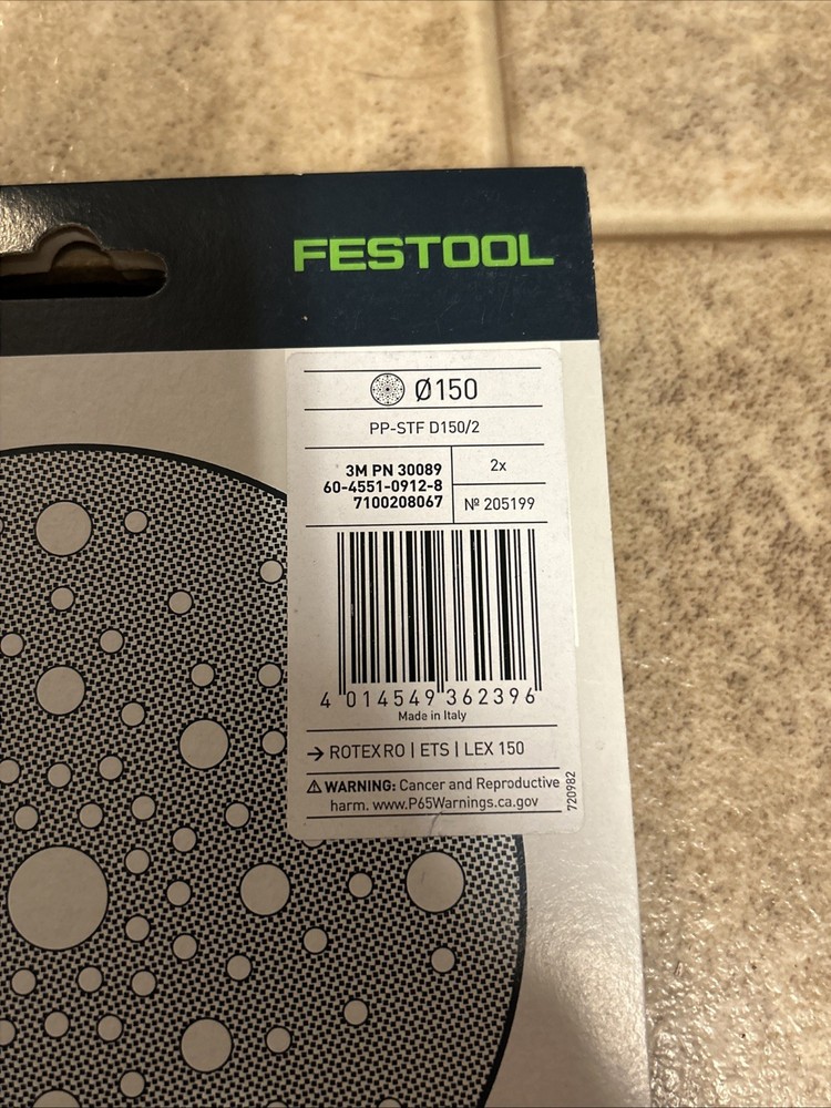 Festool 150mm Protective Disc 17 Holes Disc Hook & Loop Interface Pad