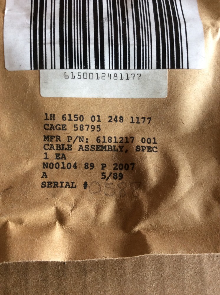 6181217 001 Spec Cable Assembly