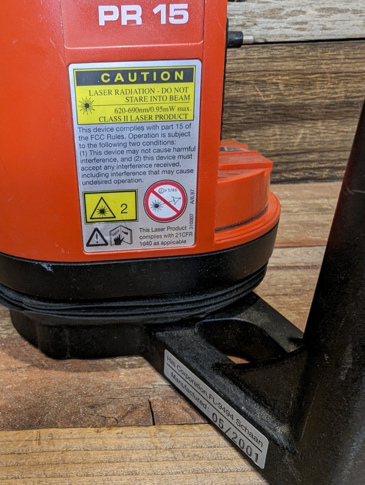 Hilti PR15 Rotary Laser Untested