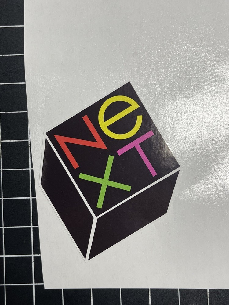 Next Computer Cube logo Decal Heavy Vinyl Qty. 2