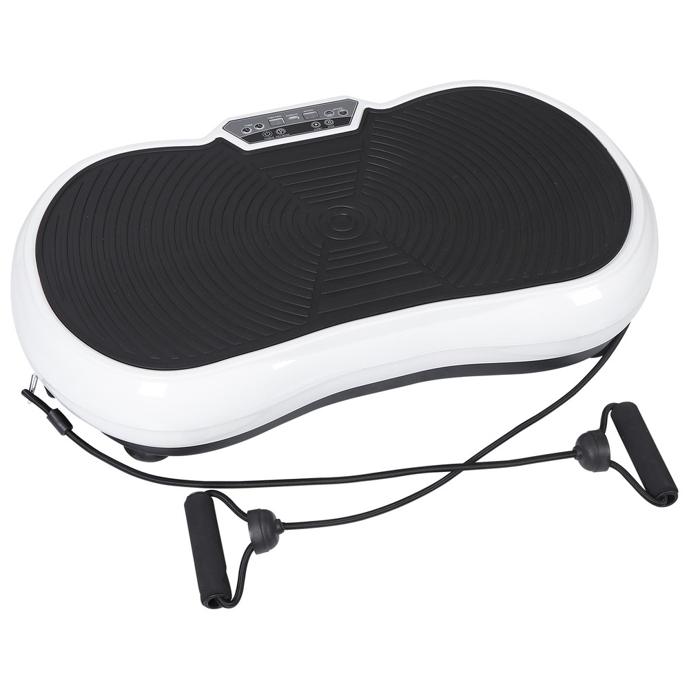 Vibration Plate Exercise Machine Full-Body Workout Vibrating Platform White