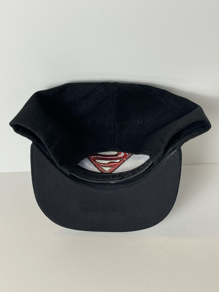 Superman Hat Cap 3D Stitch Logo Lightning Snapback Adjustable DC Hero Comics
