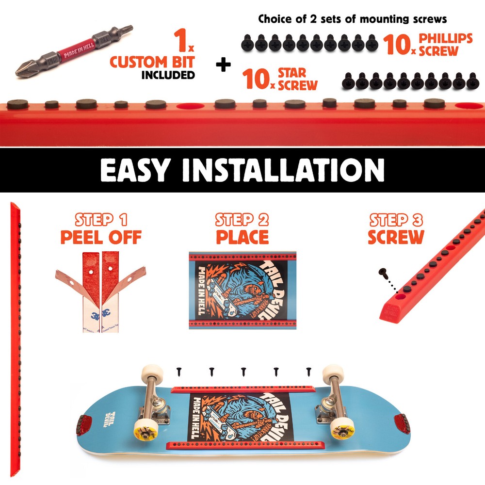Rail Devils Sparking Skateboard Rails by Tail Devil | Skateboarding Deck Rails