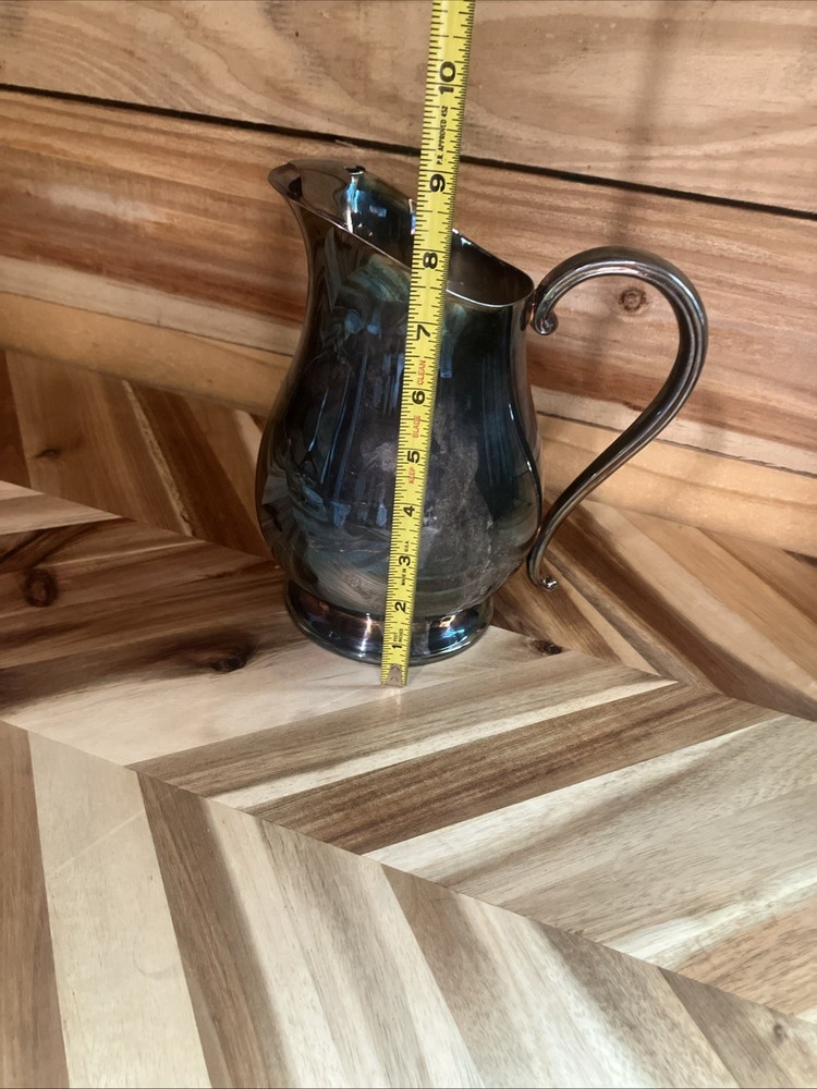Vintage Silverplate Pitcher with Ice Lip By Gorman