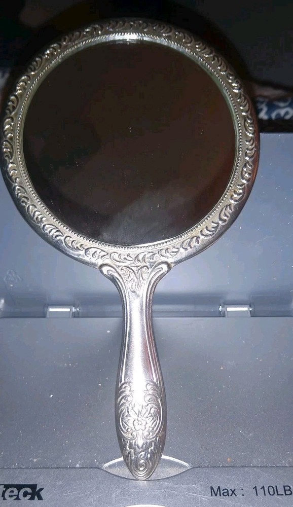 International Silver Company Silver Plated Handheld Mirror