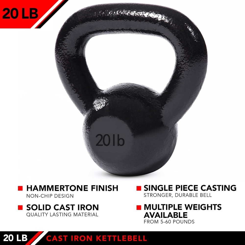 Rust Resistant Kettlebell Weight Cast Iron Strength Training Kettlebell Home Gym