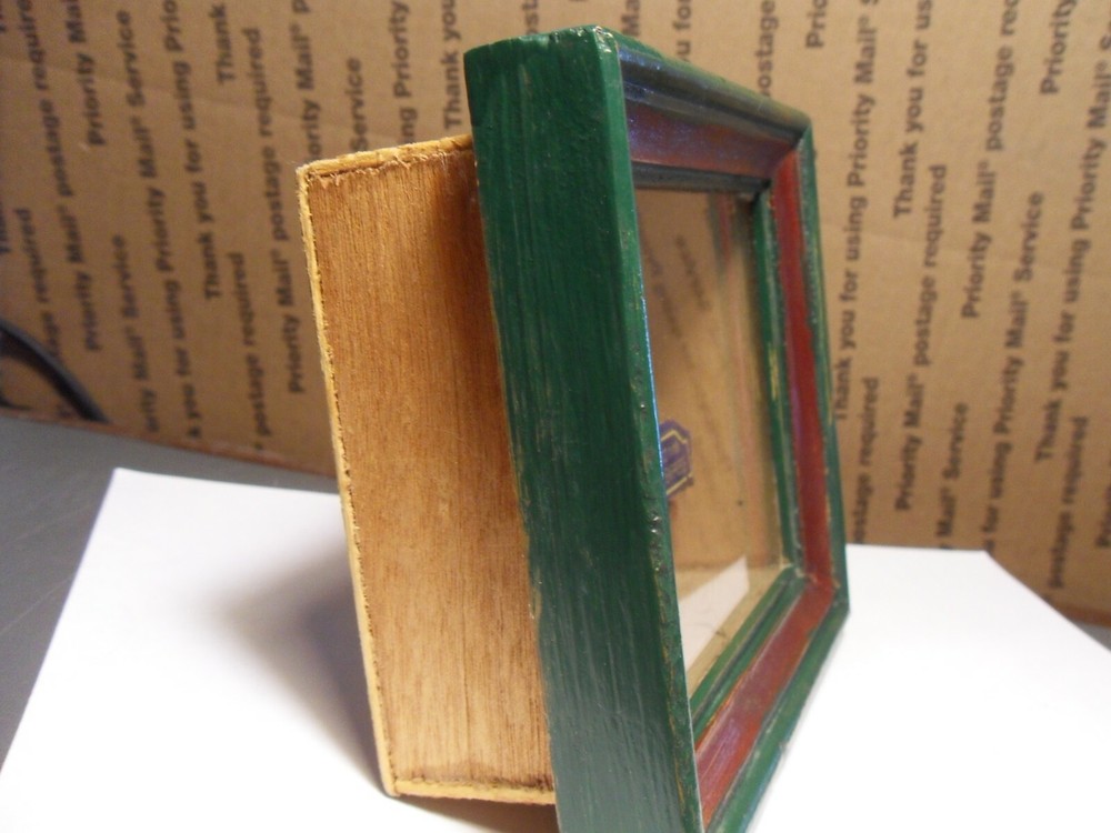 Vintage JJ1118 Express Train In Shadow Box With Advertisement