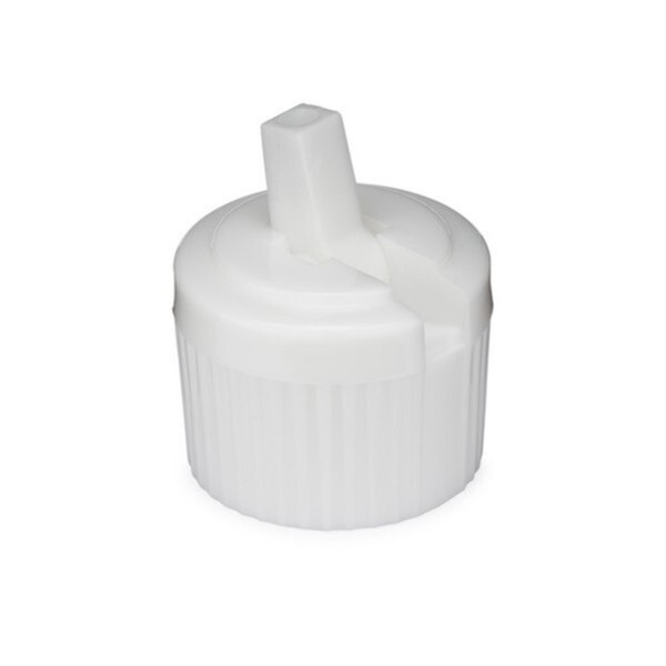 2 oz Natural (Semi-Translucent) HDPE Plastic Bottle with Polytop Flip Spout