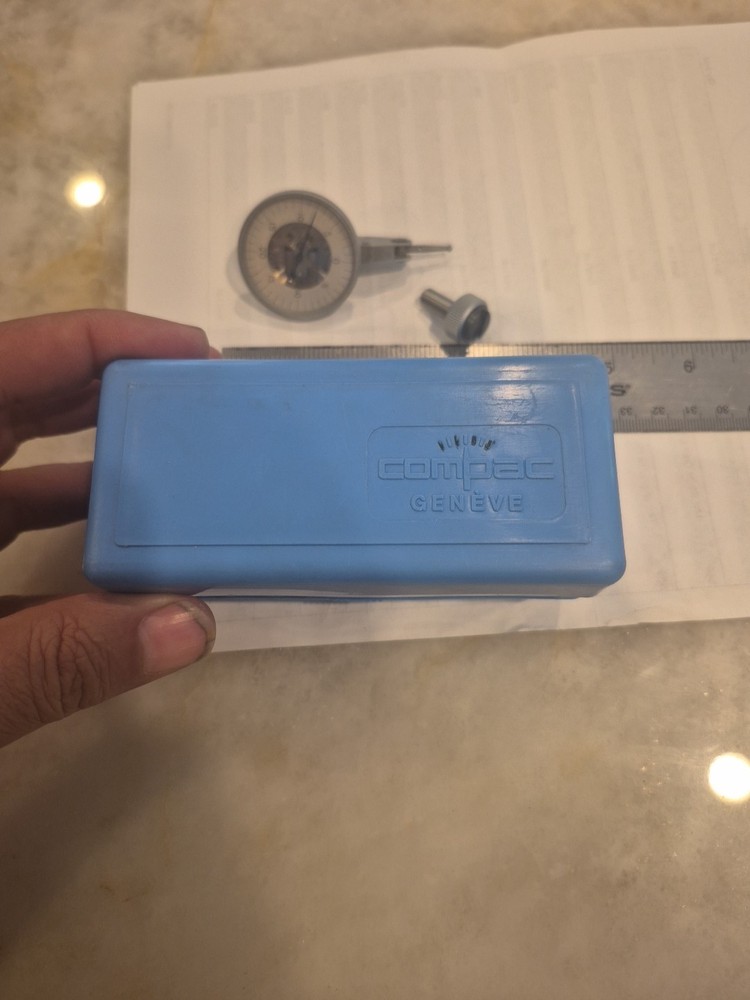 Compac 245 GA Dial Test Indicator .Swiss Made w/ Case