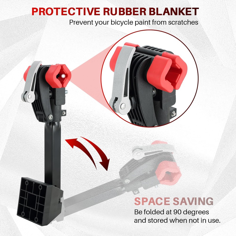 Wall Mounted Bicycle Repair Stand | Foldable Heavy Duty Maintenance Rack Work...