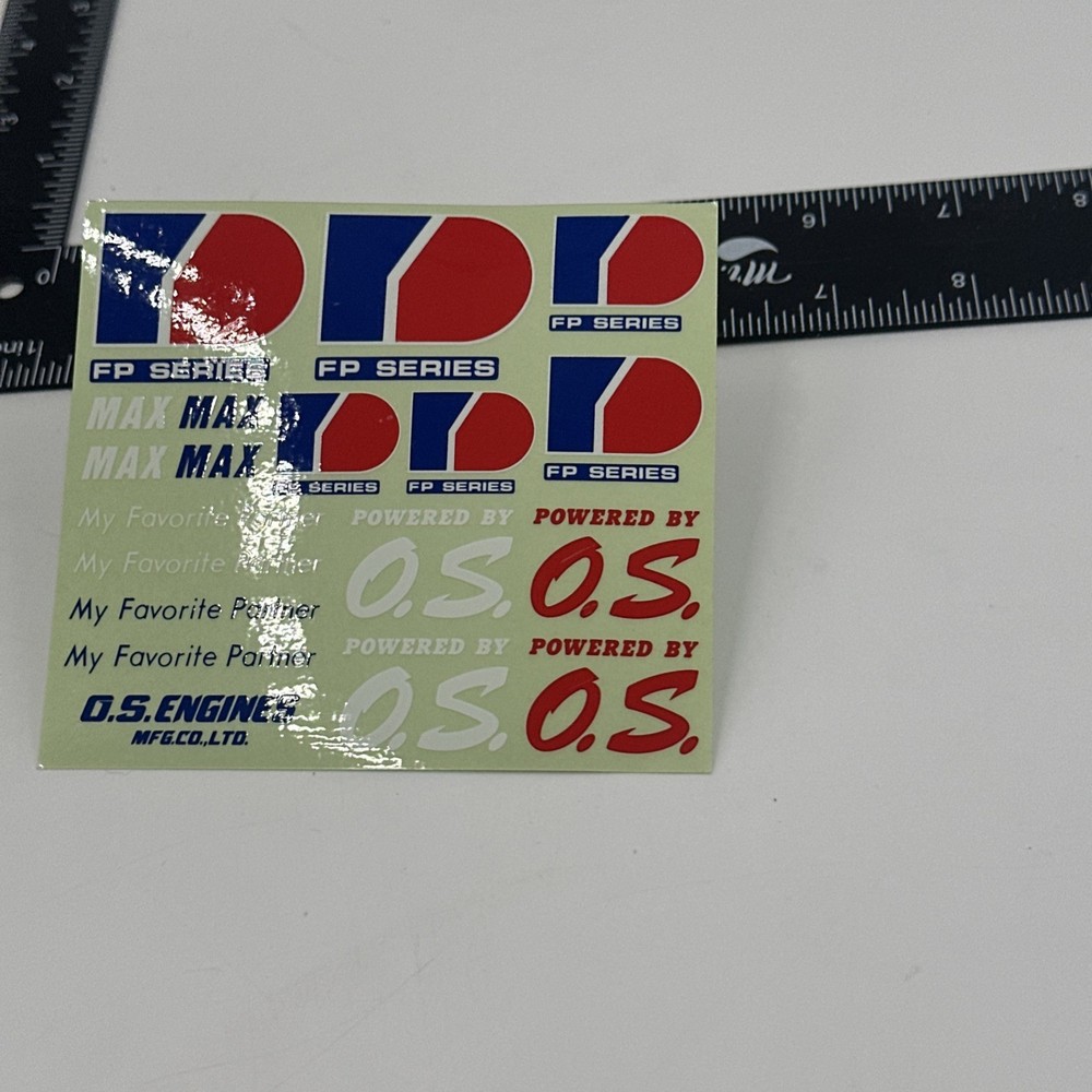 O.S Engine Stickers Sheet, O.S. FP Series