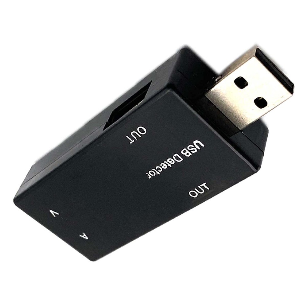 USB Detector Current Voltage Tester Red+Blue LED Double Row Display 2 USB Port