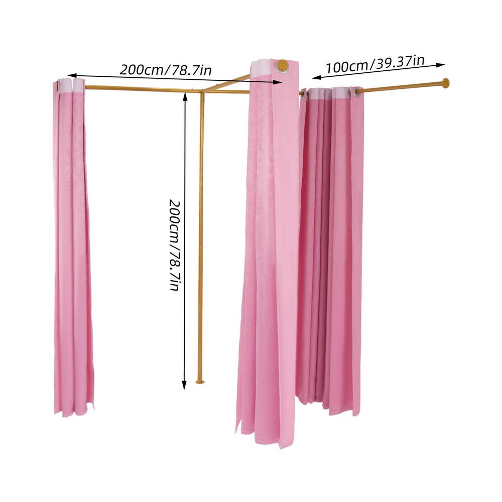 Clothing Store F-shape Combination Bracket Double Fitting Room Dressing Room