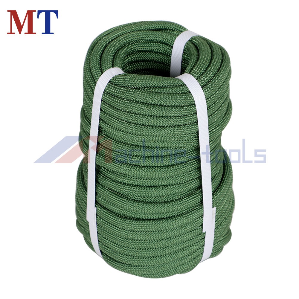 Strong Pulling Rope Braided Polyester Rope 3/8" × 100' 3520Lbs (Armygreen)